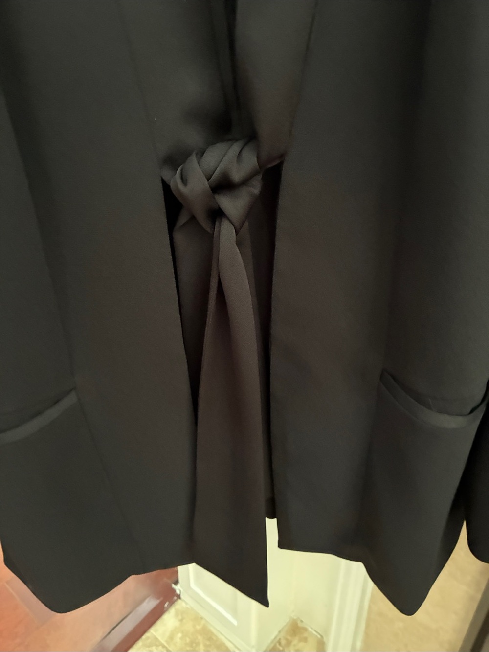 Chico’s Women's Black Tie-Front Jacket - Blazer size 3 XL - Picture 4 of 7